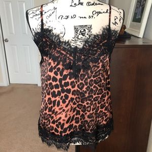 Leopard Lace Cami Tank XS